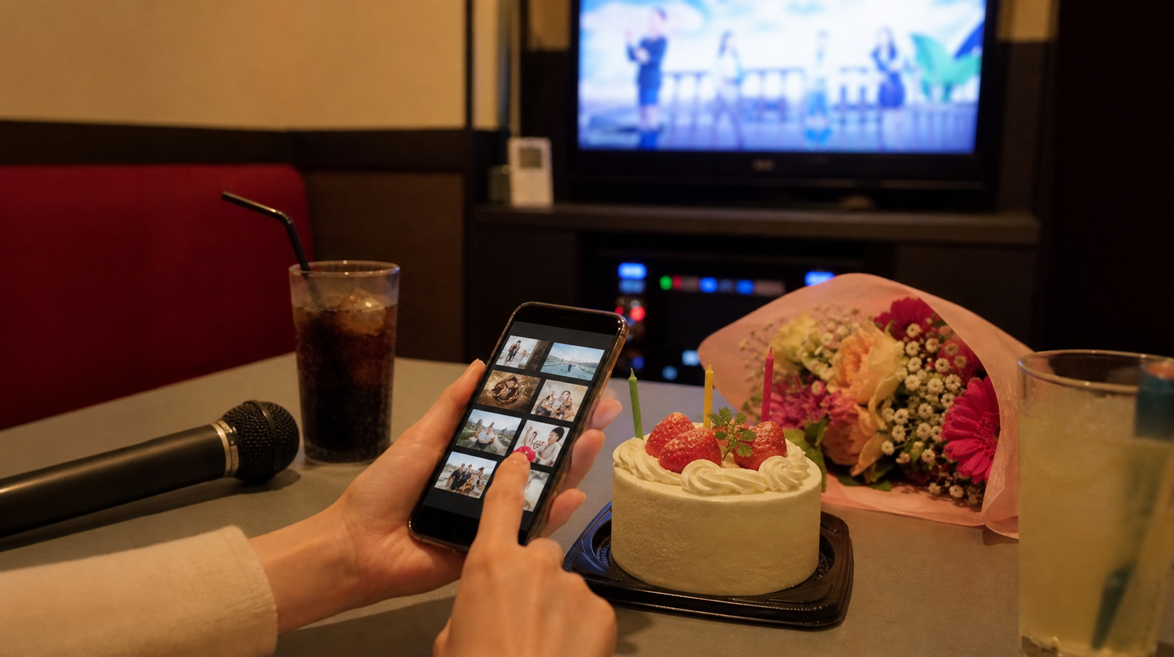 スマートフォンの動画素材を選びながら作るサプライズMV素材